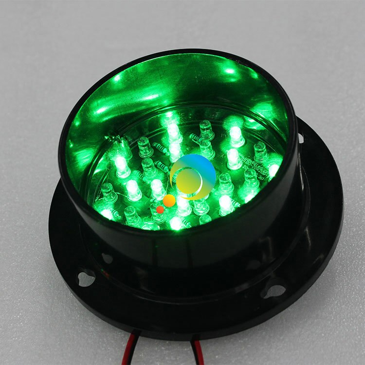 DC24V red and green two in one LED traffic signal light 100mm traffic replacement