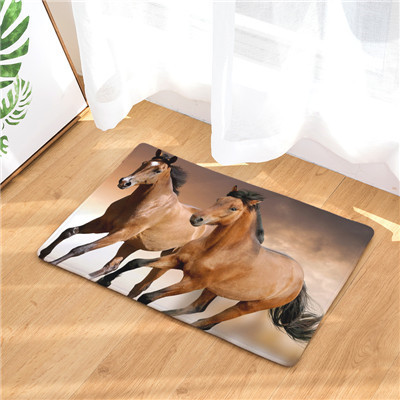 Welcome Mats 9S tyles Horse Print Doormats Bathroom Kitchen Carpet Home Floor Mats Living Room Anti-Slip Rug 40X60 50X80cm: 1 / 50x80cm