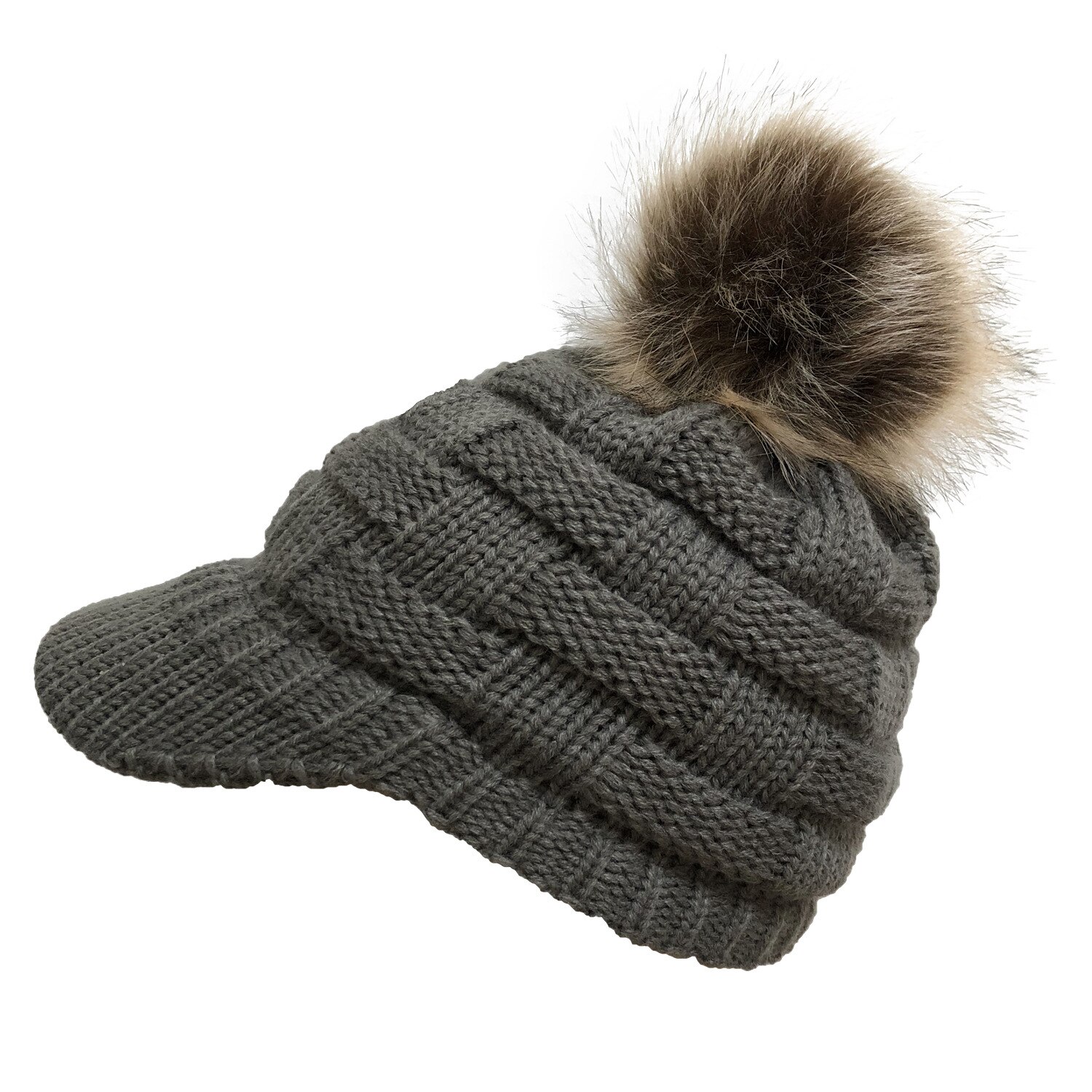 Damen Ente Zunge betroffen Kappe Frauen Warme Gestrickte Wolle Baskenmütze Hütte Mütze Geflochtene häkeln Ski Deckel wickeln Elegent headcaps: Dunkles Grau