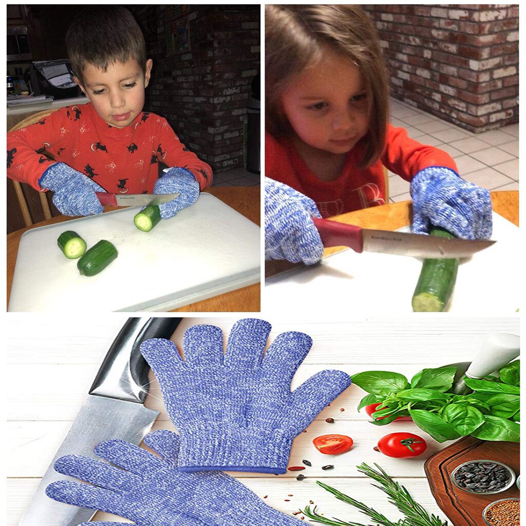 Kitchen Cut-resistant Glove For kids 1Pair Small Adult Anti Cut Gloves Maximum Kids Cooking Protection safety