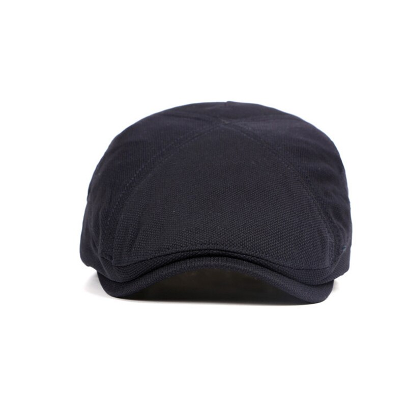Fibonacci Katoen Krantenverkoper Hoed Mannen Zwarte Cap Retro Cabbie Ivy Platte Pet Lente Driver Caps Nevy Bluenewsboy Caps
