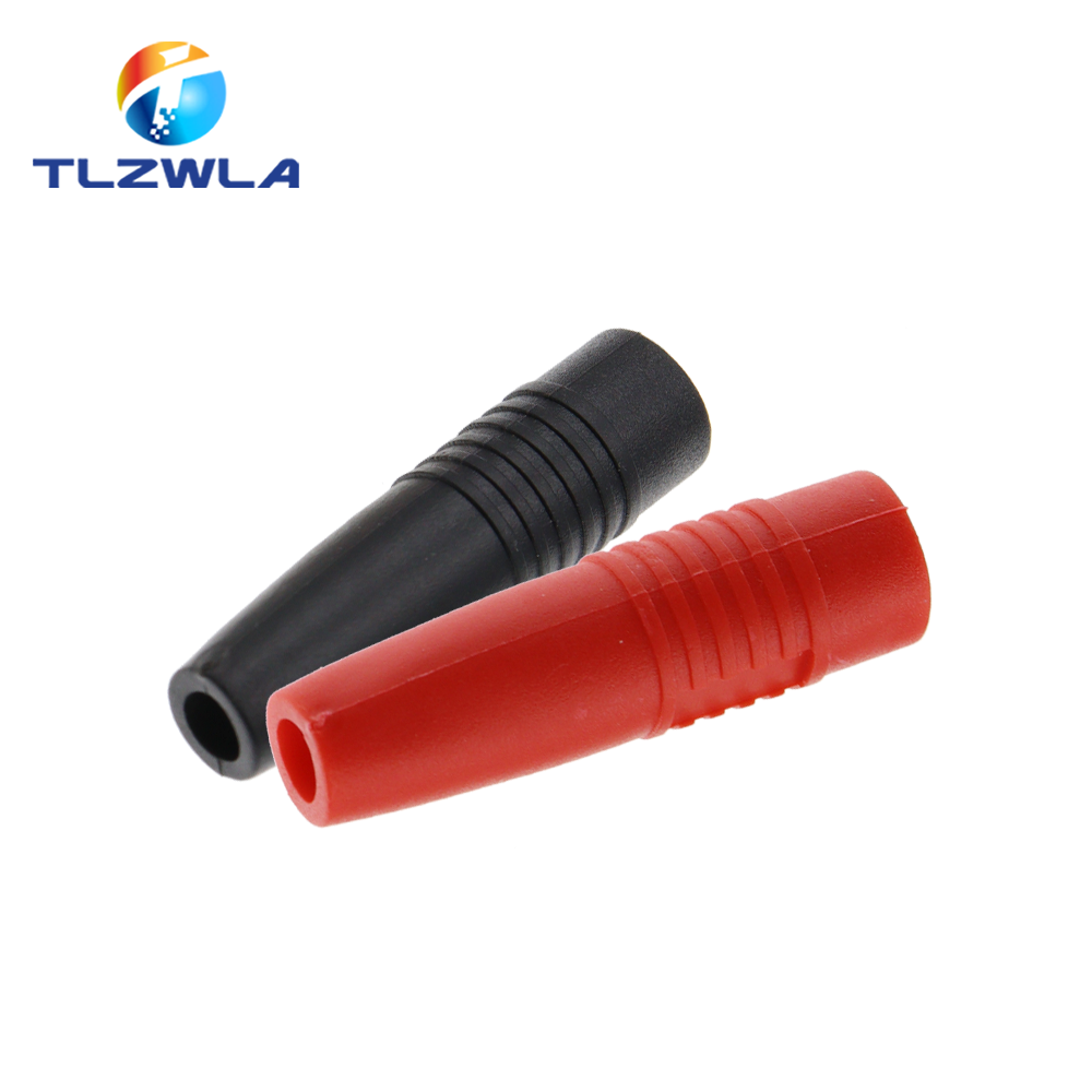 Connecteur à souder en laiton, fiche banane femelle isolée de 4mm, 5 pièces