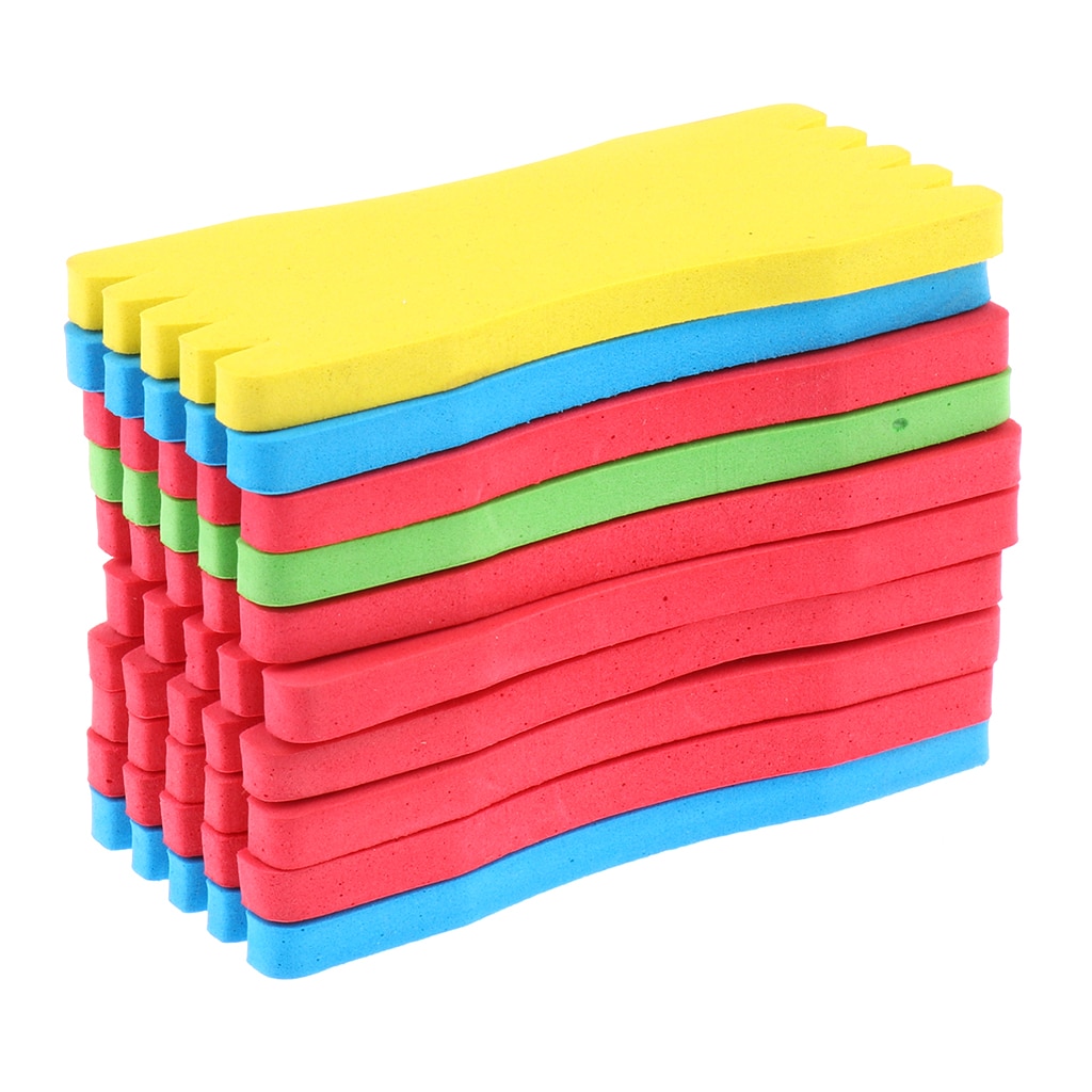 10Pcs Fishing Foam Line Board Hanging Board Fishing Rod Foam Wrapped Wire