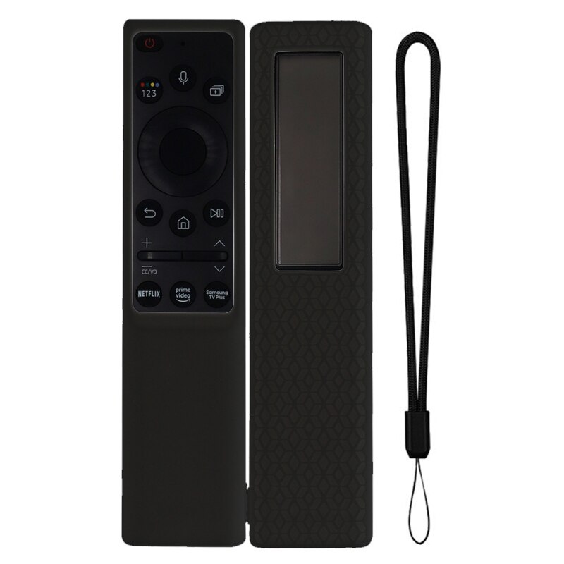 Coque de télécommande en Silicone pour Samsung QLED TV Smart, antichoc, contrôleur, TM1990C BN59-01311B BN59-01312B BN59-01311F: Black