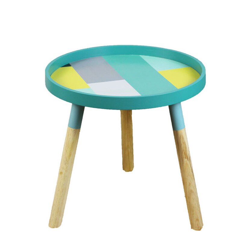 Nordisk frisk mini sofabord cafe træ lavt lille bord stue borde kaffe sideborde møbler rundt bord