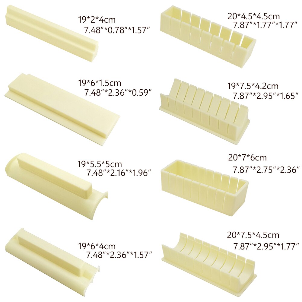 3PCS DIY Sushi Maker Sushi Plastic Making Kit Roller Rice Mold Easy Sushi Cooking Chef kitchen Japanese Sushi Cooking Tools