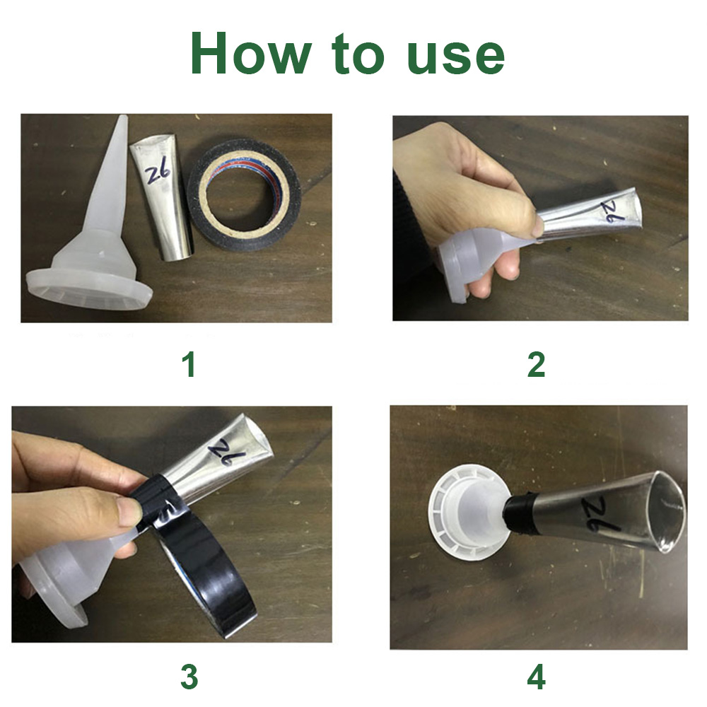 Hoomin Lijm Remover Schraper 14Pcs Rvs Kalefateren Nozzle Applicator Breeuwen Finisher Lijm Afwerking Tool