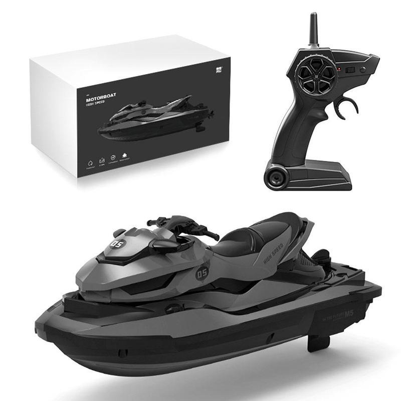 M5 2.4G Mini Afstandsbediening Rc Boot Motorboot Kinderen Educatief Speelgoed Leren In Model Speelgoed Voor Water Skiën kinderen S B8N4: Black