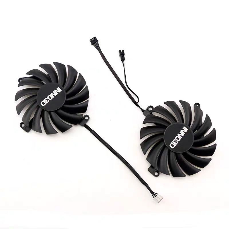 CF-12910S 85MM 4PIN DC 12V 0.35A RTX3060Ti RTX3070 GPU Fan For Inno3D GEFORCE RTX 3050 3060Ti 3070 TWIN X2 OC Graphics Card Fan: Red