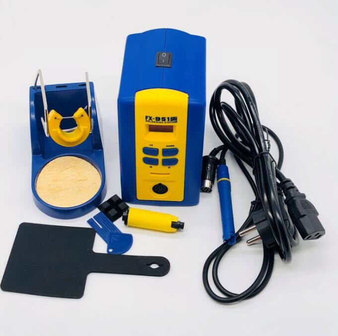 FX 951 fx951 Digital Thermostatic Soldering Station/Solder Electric Soldering Iron 110V/220V+Welding wire: Default Title