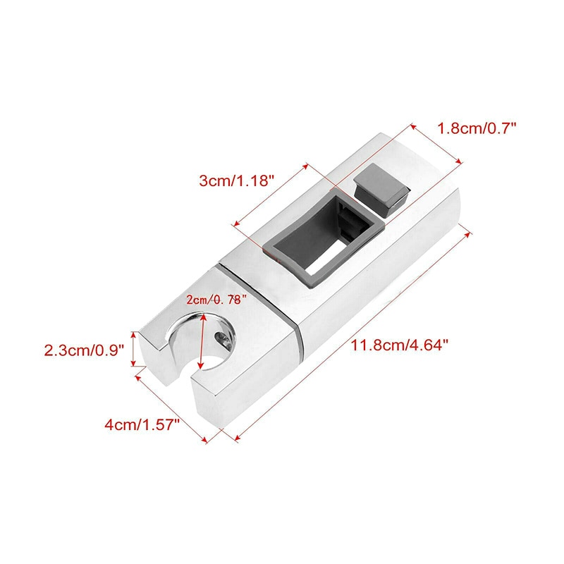 Baderom dusjhode holder brakett stativ justerbart tilbehør for baderoms skyvestang baderomsarmatur