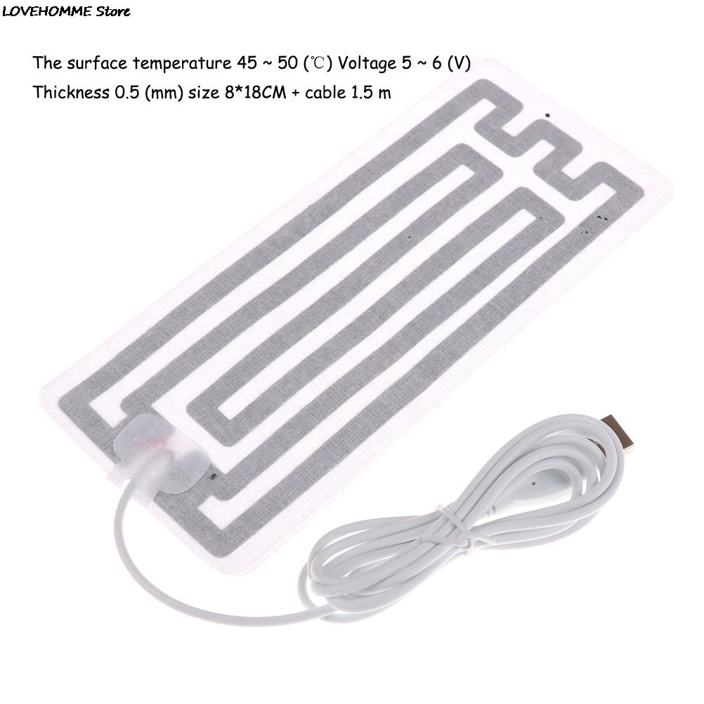 Placa aquecedora portátil de inverno, 20 estilos, 1/peças, suprimentos, aquecimento usb, placa para mouse pad, sapatos golfos: Style10 1PCS