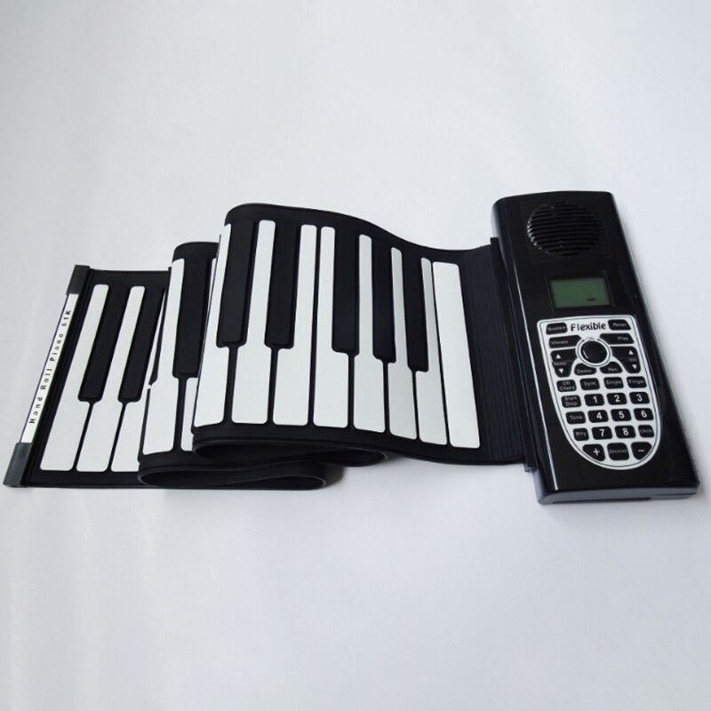 Electric Roll Up Piano Portable Foldable 61 Keys Electronic Music Keyboard Piano