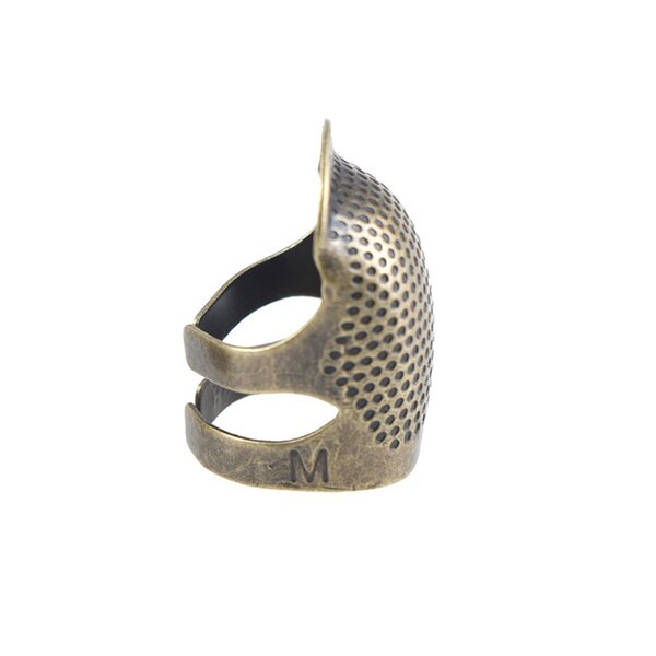 Diy retro håndarbeid sy fingerbøl finger beskytter justerbar finger metall nåler sy verktøy tilbehør sy fingerbøl