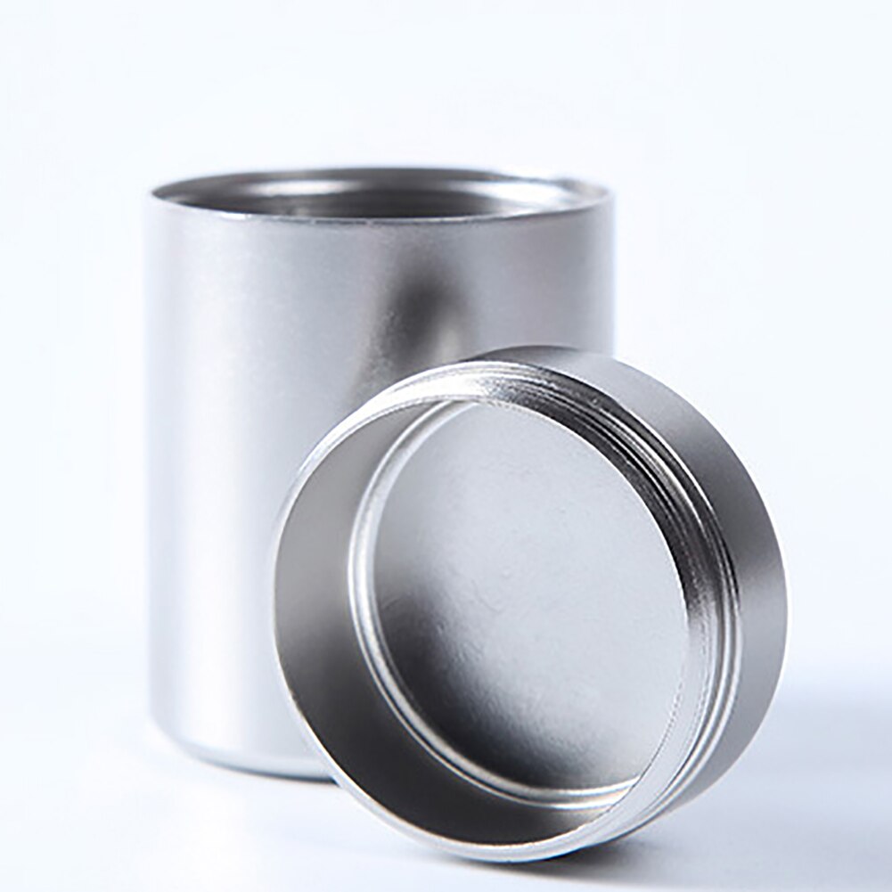 Bote de almacenamiento de aluminio de 70ml para hierbas, tarro para alijo, hermético, a prueba de olor, hierbas, especias, contenedores de té, jarras de contenedores, botellas