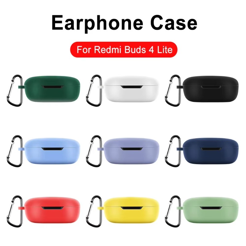 Miękkie silikonowe etui na słuchawki bezprzewodowe Redmi pąki 4 Lite Bluetooth Pokrowiec ochronny na słuchawki Xiaomi Redmi pąki 4 Lite Akcesoria