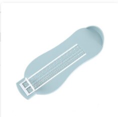 Medidor de medida de pie, regla de pie para bebé y niño en 3 colores, regla de medición de tamaño de zapatos, regla de ajuste de pie en crecimiento de longitud, herramienta de medidas: Azul