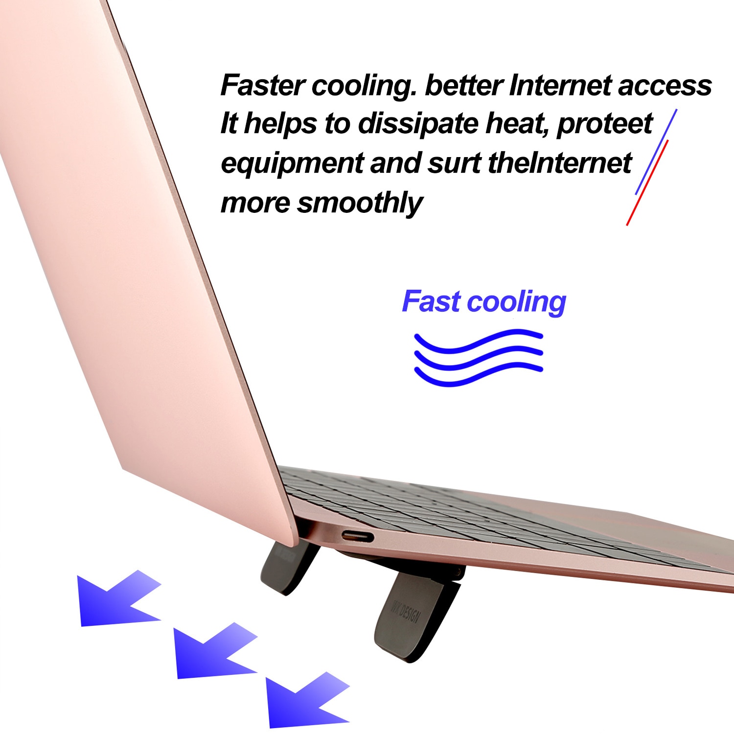 2PCS Portable Foldable Mini Laptop Notebook Tablet Keyboard Cooling Risers Stand Holder Bracket for Offices Home