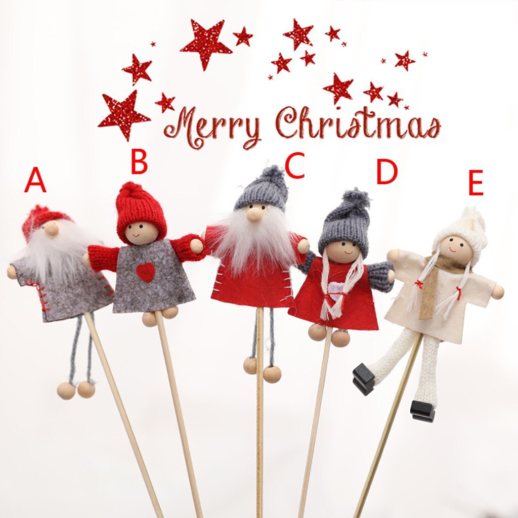 Kerst Pop Speelgoed Kerstman Sneeuwpop Elanden Kerstboom Opknoping Ornament Decoratie Voor Thuis Xmas Party