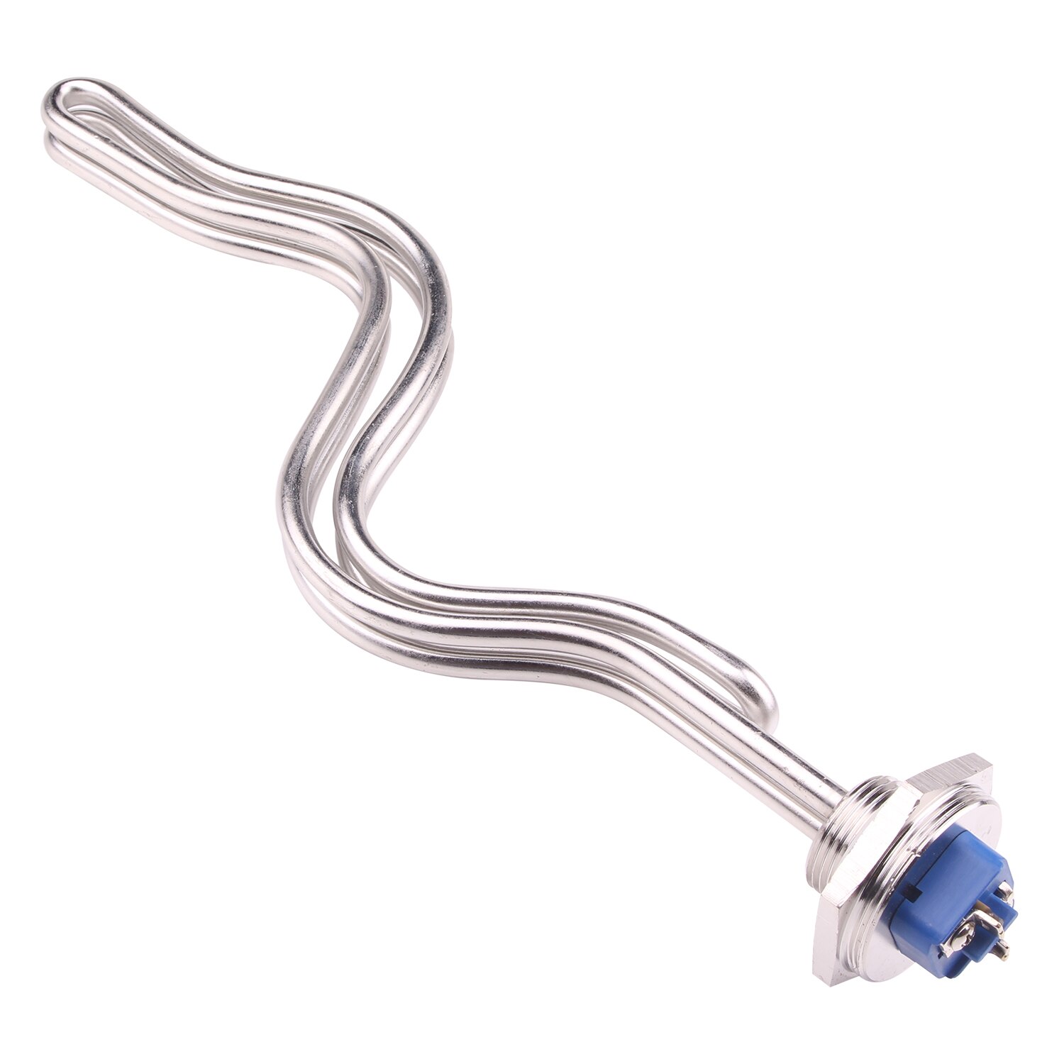 AIICIOO 1"NPT Screw-in Type Heater Folded Ripple Heating Element with Stainless Steel Housing 240v 5500w