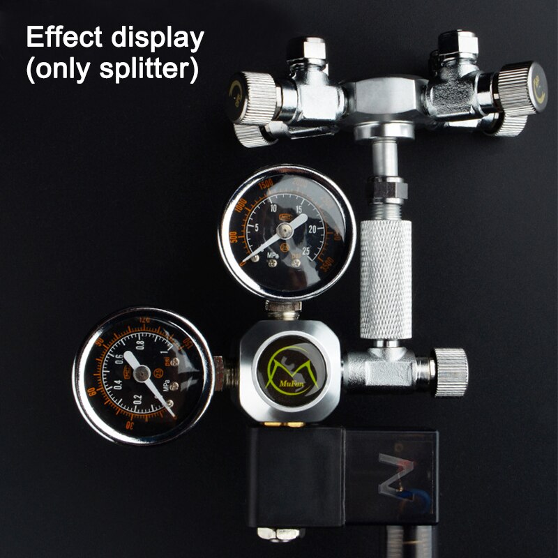 Rvs Multi Way Aquarium CO2 Splitter Distributeur Terugslagklep Magneetventiel CO2 Regulator Rector Aquarium Accessoire