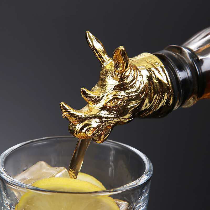 Bouchon de bouteille de vin en alliage de Zinc, tête de bête, bec d&#39;huile, accessoires de cuisine,: 23