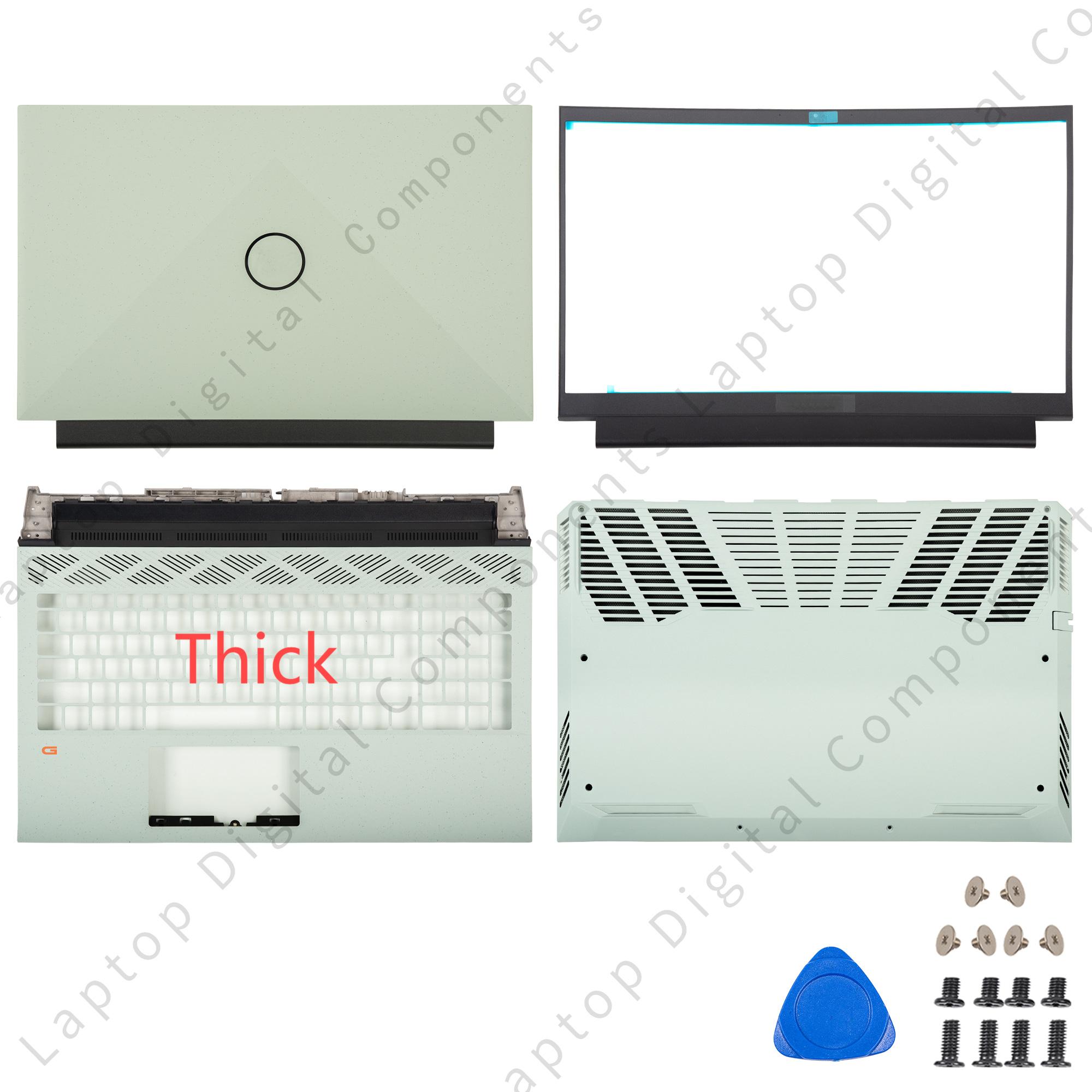 Nowość Pokrowiec na laptopa Dell G15 5510 5511 5515 5520 5525 Pokrywa tylna LCD Przednia ramka Palmrest Dolna obudowa Zawiasy Pokrywa notebooka