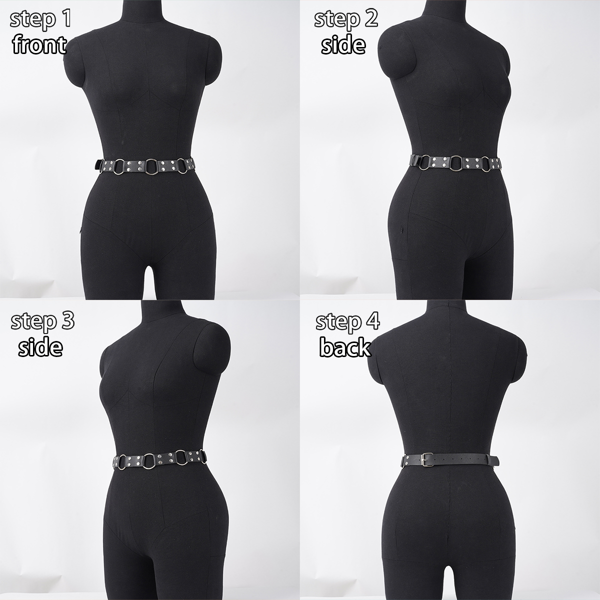 Damenmode Ledergürtel sexy Körpergürtel Dekoration gotisch Kleidung Accessoires