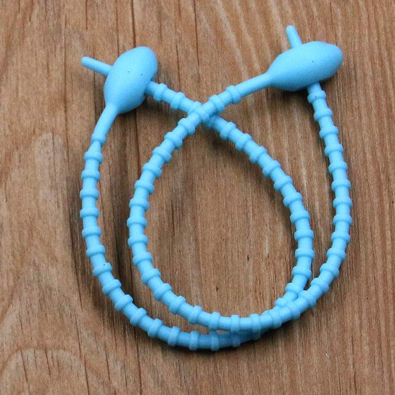 10 Teile/los 13 Farbe Silikon Wiederverwendbare Tasche Krawatten Twist Draht Befestigen Kabel Postleitzahl Krawatte Headset Daten Linie Universal- Magie: Braun