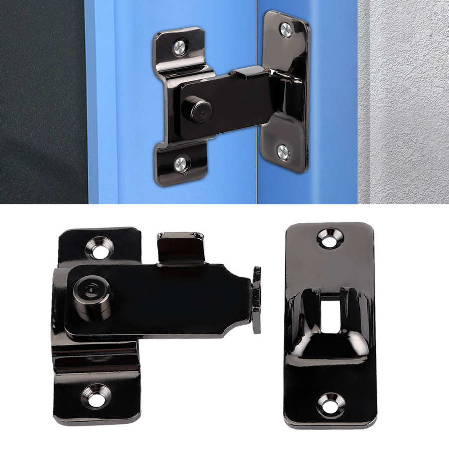 Sliding Door Latch 90 Degree Right Angle Anti Theft Buckle Hardware Fittings Security System window lock safety