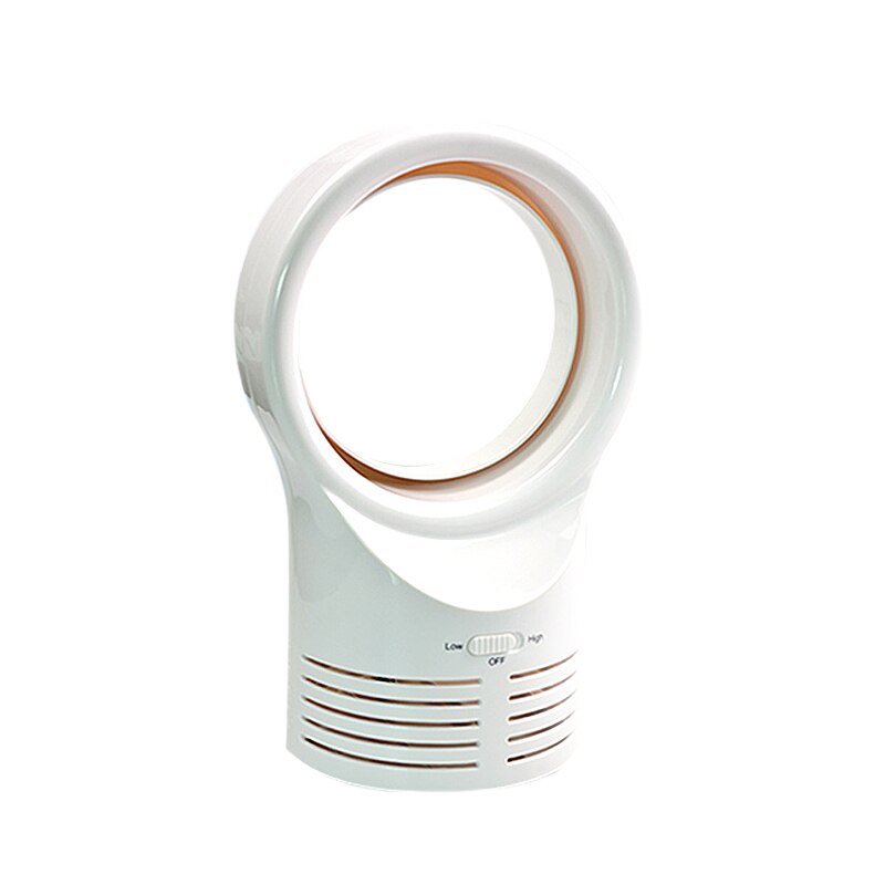 Mini USB Ventilator Voor Office Home Elektrische Laptop Ventilator Met Dubbele Side Bladeless Bureau Ventilator Bladen Abanico Draagbare Computer PC fan: WHITE