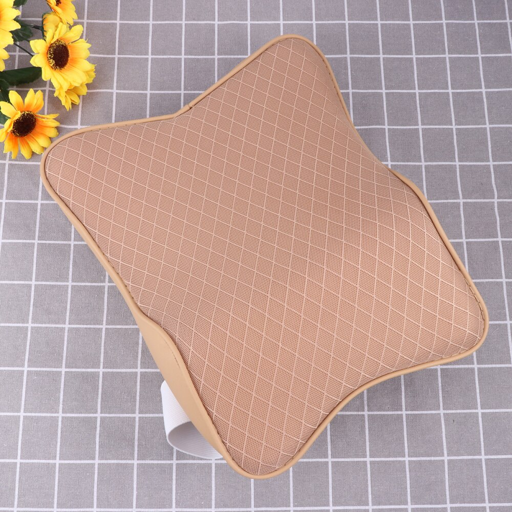 Universal Space Memory Car Auto Neck Pillow Headrest Head Restraint Car Seats Accessories (Beige)