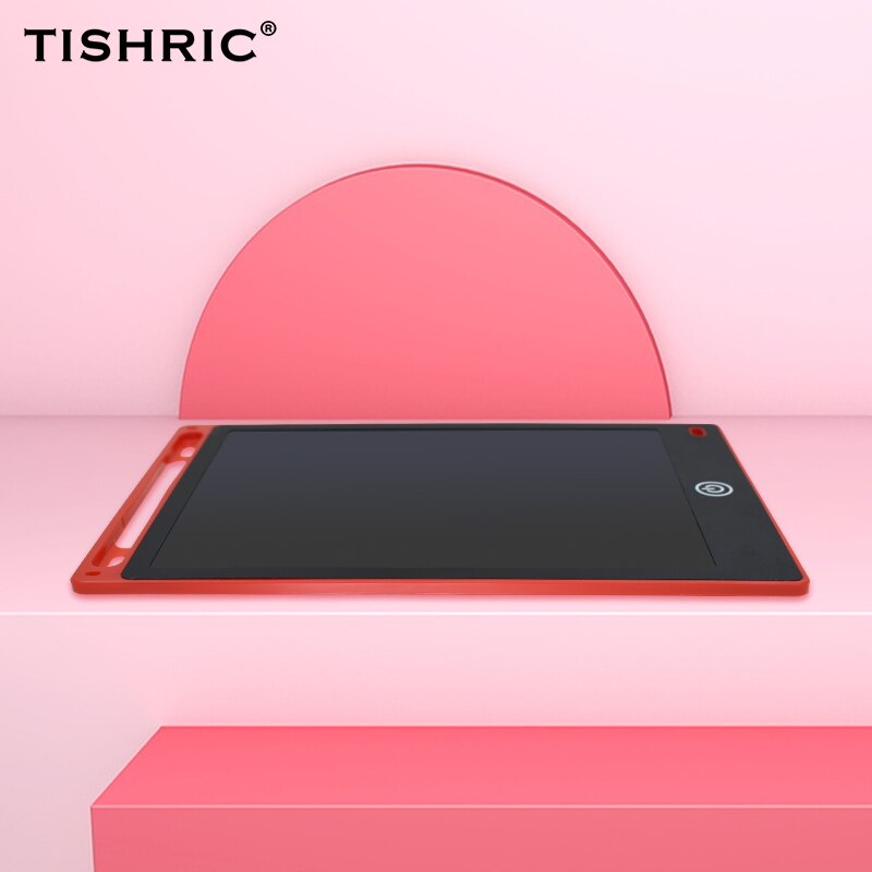 Tablette d'écriture LCD à écran couleur magnétique 8.5/10/12 pouces tablette graphique numérique effaçable électronique pour tablette à dessin/tablette/conseil: Color lock 12 Red