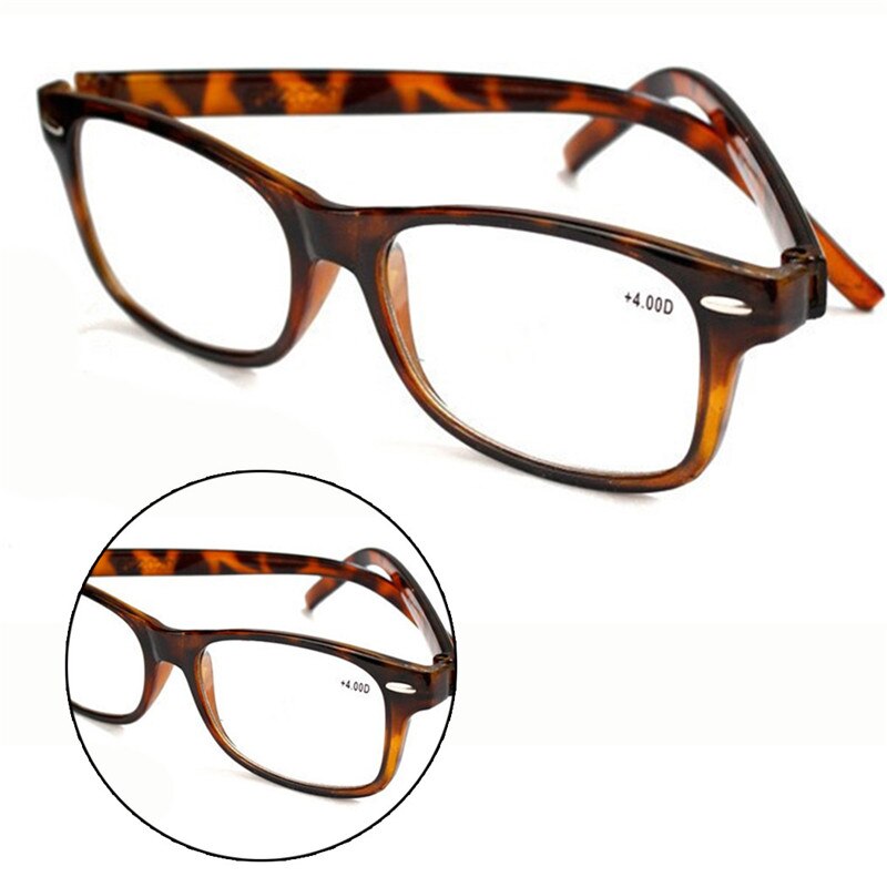 Las mujeres leopardo Anti gafas de lectura para vista cansada la presbicia 1,0 a 4,0 dioptrías Ultra claro R045
