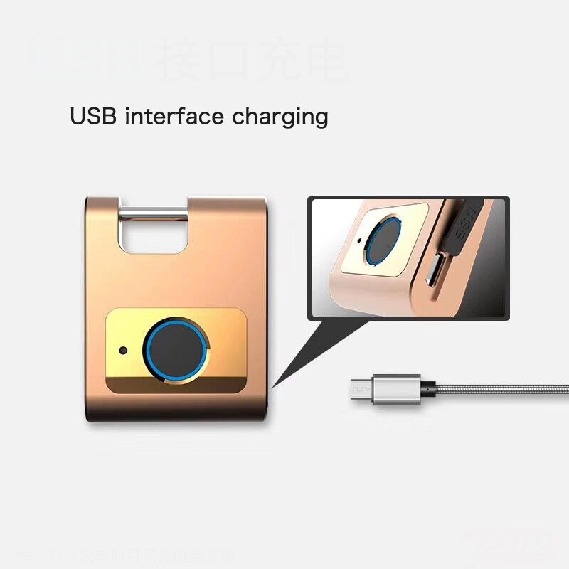 Smart Fingerprint Padlock Bluetooth APP Control Lock for Gym, Sports, Bike, School, Cabinet and Storage