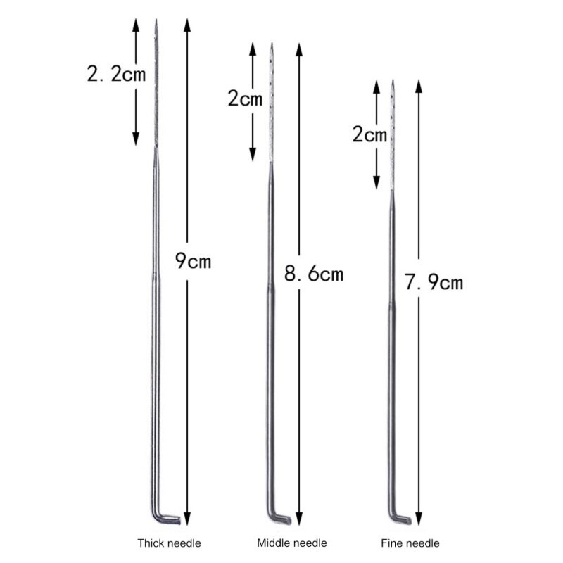 30 PCS Wool Felt DIY Supplies Needle Wool Felt Poke Needle Needle Felt With Wooden Handle And Bottle Felt Needle Kit Set