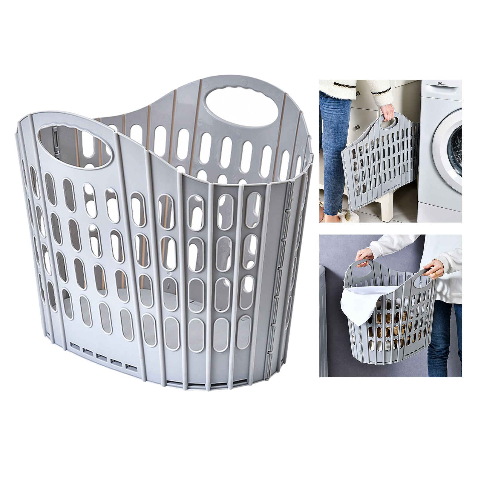 Folding Laundry Basket Laundry Hamper with Handles Durable for Dirty Clothes Toys Bedroom Dorm Easy Carry Waterproof