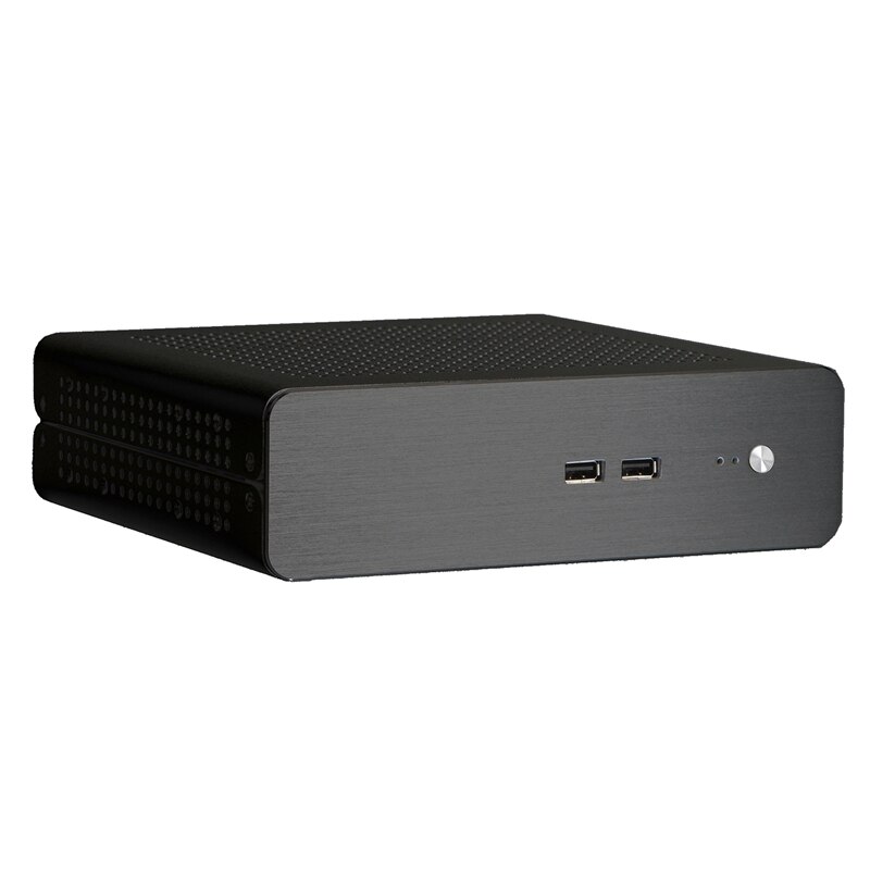 G60S All-Aluminum USB2.0 ITX Chassis MINI Computer Plug for Desktop: Black