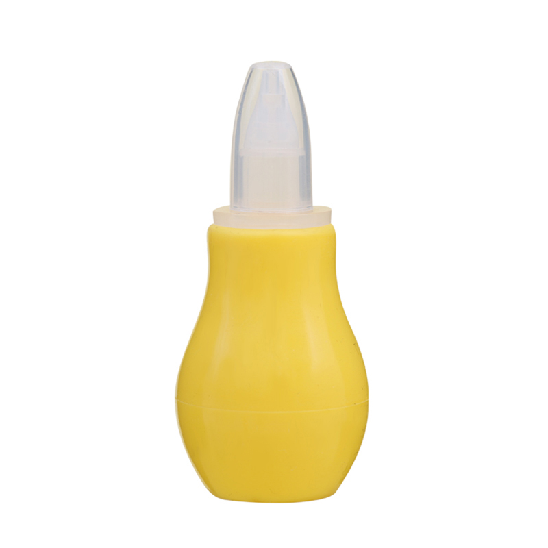 Loozykit Siliconen Pasgeboren Baby Neus Aspirator Peuter Babysnuiter Baby Snot Vacuüm Sucker Soft Tip Cleaner Babyverzorgingsproducten: Yellow
