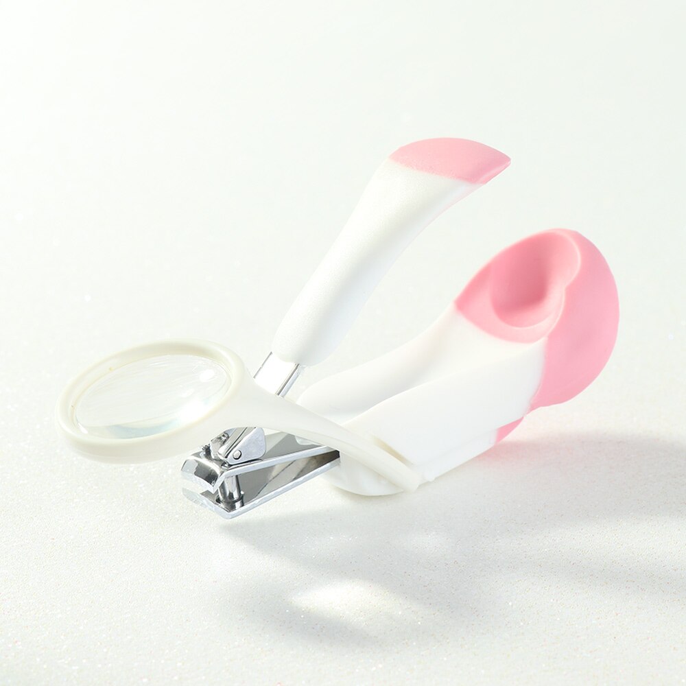 1pc idosos crianças bolso dedo do pé cortador de tosquiadeira de unhas com lupa aparador manicure pedicure ferramentas cuidados tesoura