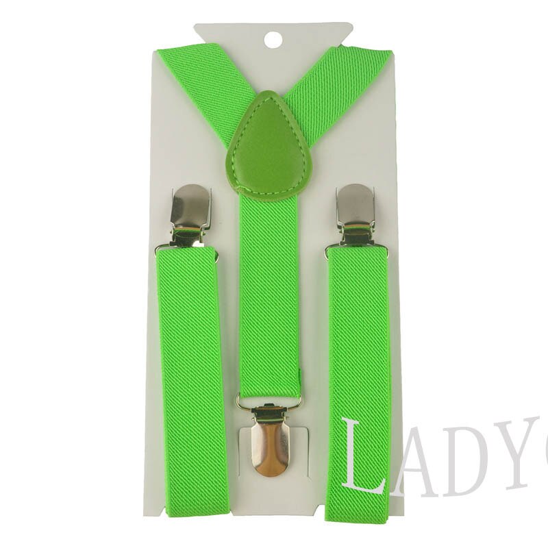 Soild Color Children Belt Baby Boys Girls Suspenders Clip-on Y-Back Braces Elastic Kids Adjustable suspenders suspenders: a04