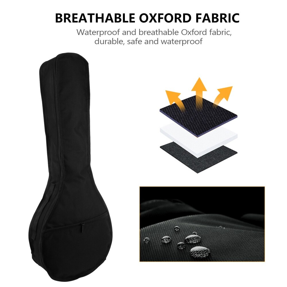1 pièce épaississement Oxford tissu mandoline sac de transport mandoline étui avec poches