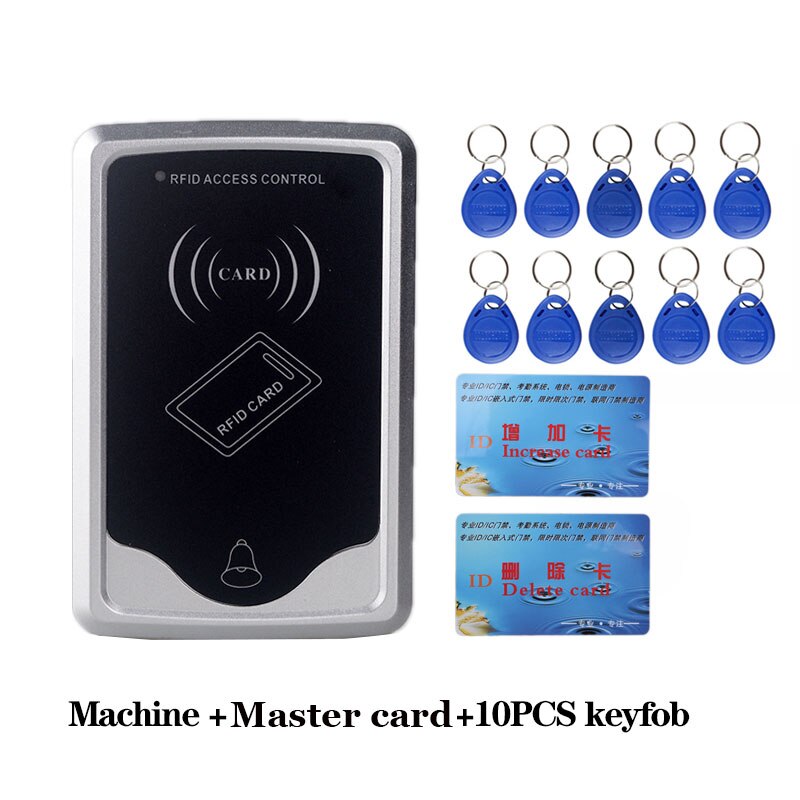 1000 Users Swipe Card Without Keyboard To Access RFID 125KHZ ID Card Reader Electronic Door Lock DC12V Control System Package: B Type