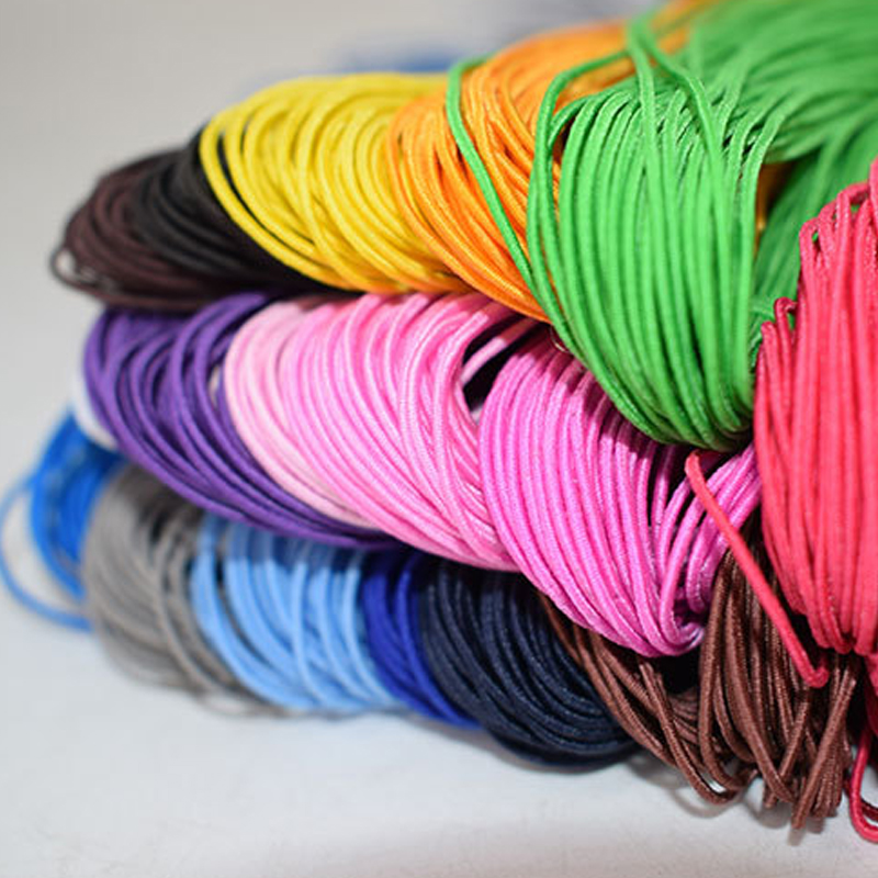 25 meter/parti elastisk stræksnor gummitov nylon gør-det-selv armbånd perler strenge hårstrimler tilbehør