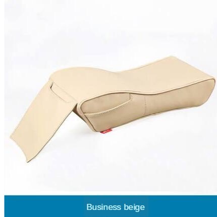 Leren auto armsteun kussen auto middenconsole stoel armleuningen box covers bescherming hand verhoging steunen accessoires: Beige