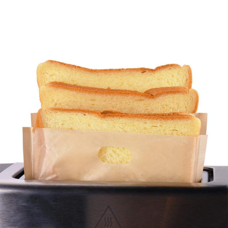 2 Teile/satz Fiberglas Toast Mikrowelle Heizung Gebäck Werkzeuge wiederverwendbar Toaster Tasche Nicht Stock Brot Tasche Sandwich Taschen Hause Cocina