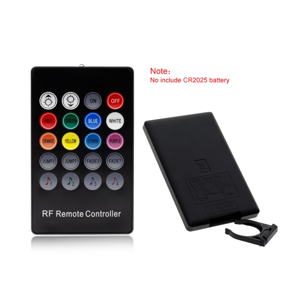 LED Music RF Controller 20 Keys Remote Controllers for 3528 5050 RGB LED Strip Lights Mini Controller for LED Strip