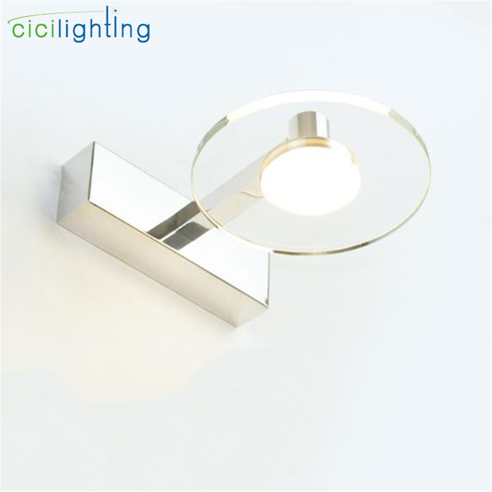 5W LED Crystal Vanity Wall lamp Stainless Steel Adjustable LED bathroom mirror lights Vanity toilet led wall lighting
