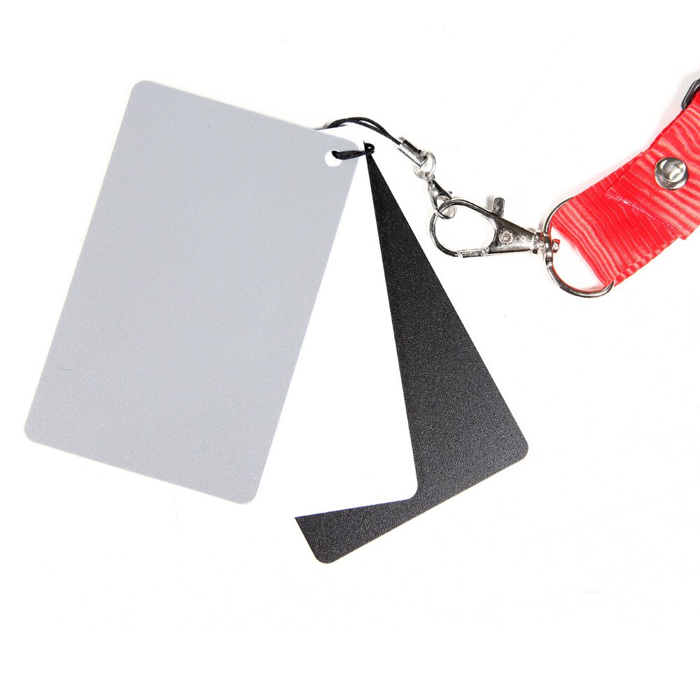 18% Grey Kaarten Witbalans Card Set Voor Digitale Fotografie Met Neck Strap Kleur Correctie Tool