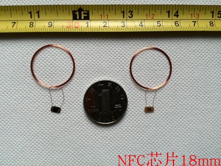 13.56MHz RFID Ф18mm ISO14443A COB Coil NFC Nta203 chip antenna 10pcs/Lot